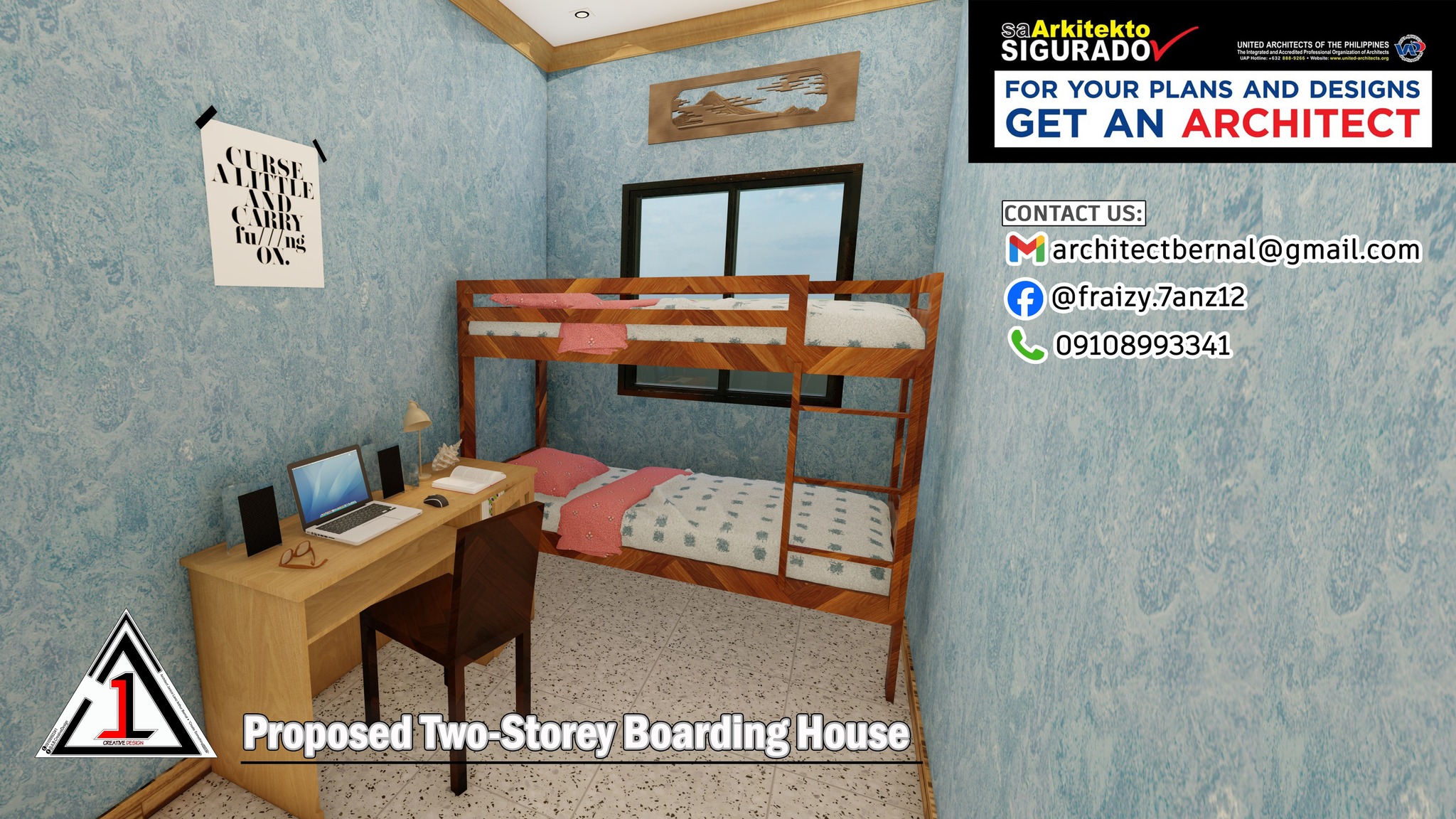 Apartment bedroom view 2