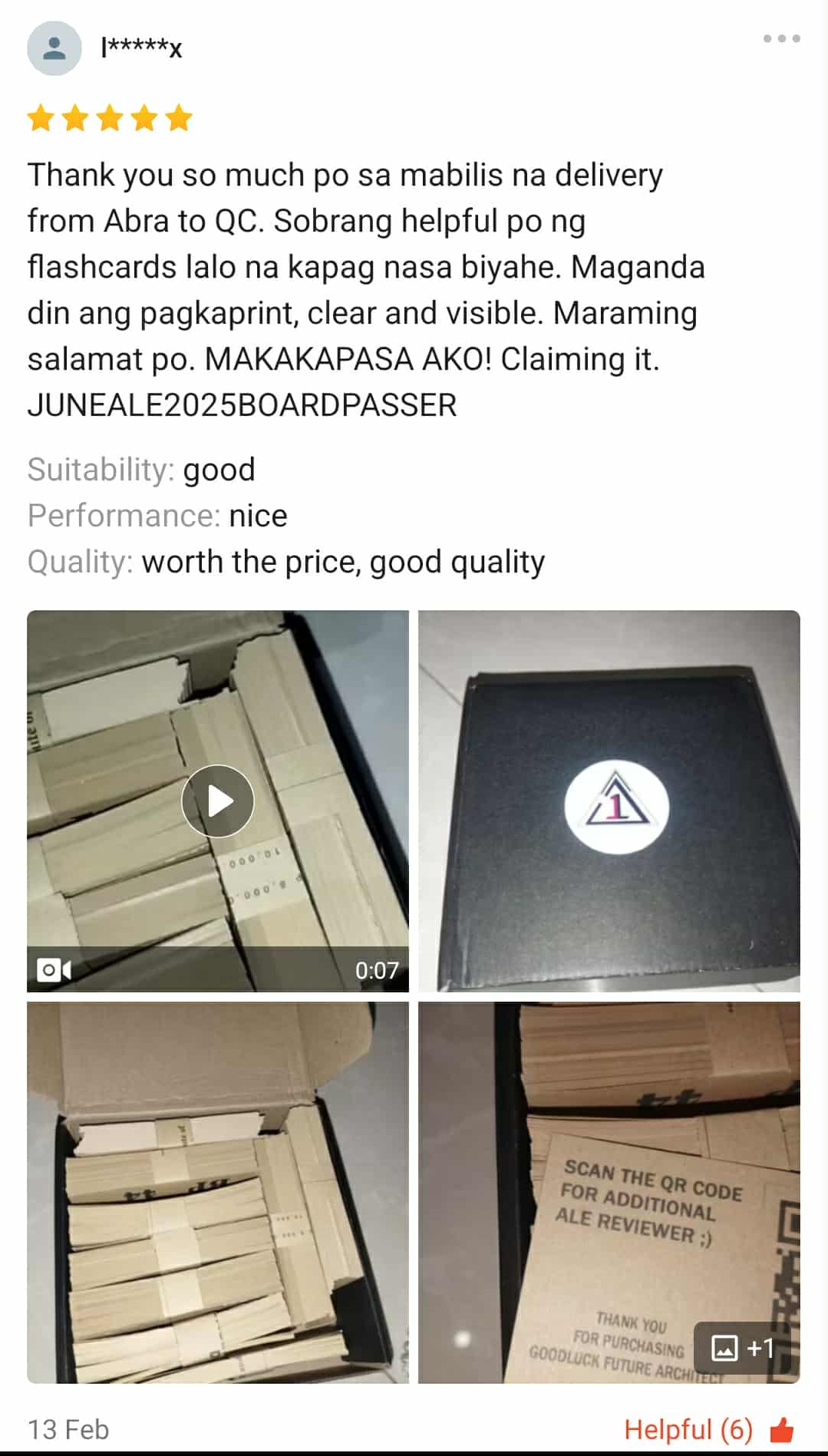 Architecture Reviewer Feedback Photo 4