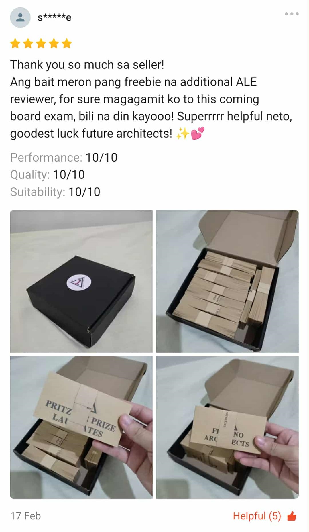 Architecture Reviewer Feedback Photo 9